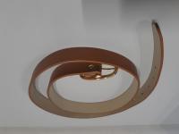 CS197/2024 BROWN LEATHER-LIKE BELT